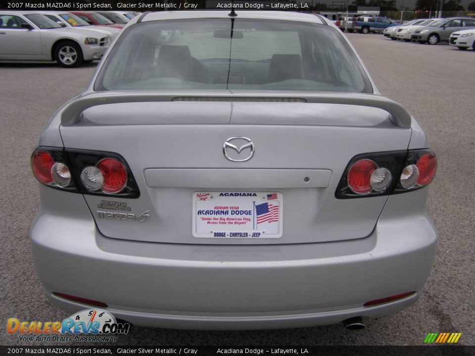 2007 Mazda MAZDA6 i Sport Sedan Glacier Silver Metallic / Gray Photo #4