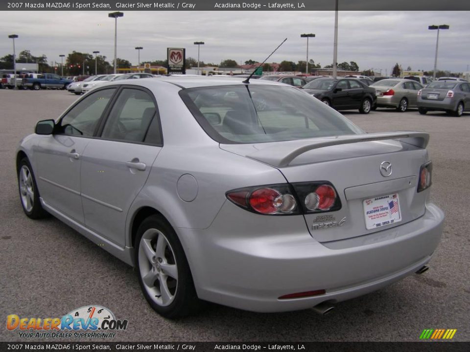2007 Mazda MAZDA6 i Sport Sedan Glacier Silver Metallic / Gray Photo #5