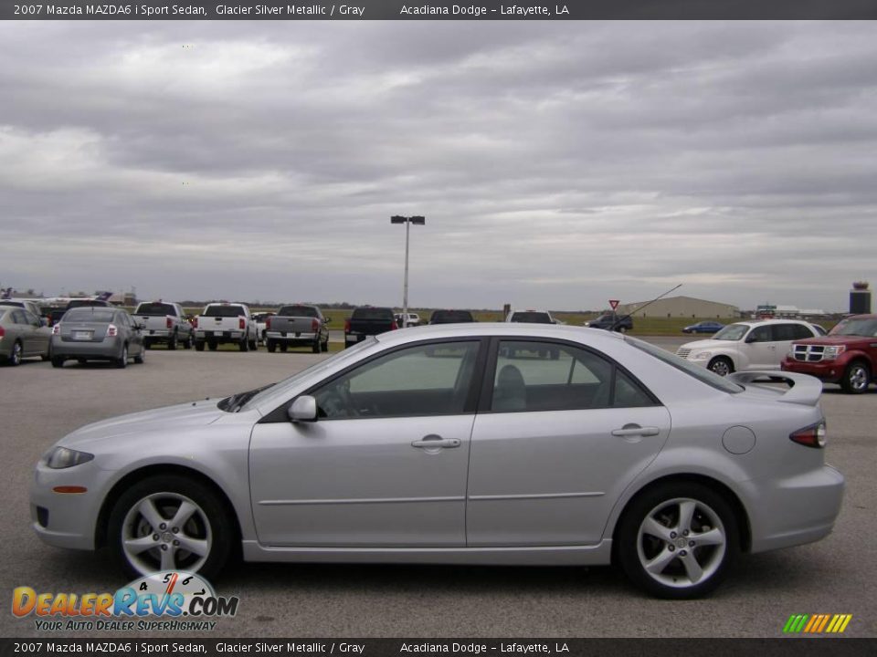 2007 Mazda MAZDA6 i Sport Sedan Glacier Silver Metallic / Gray Photo #6