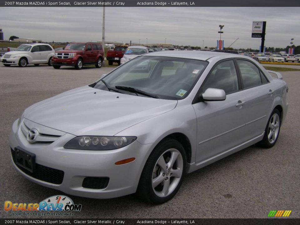 2007 Mazda MAZDA6 i Sport Sedan Glacier Silver Metallic / Gray Photo #7