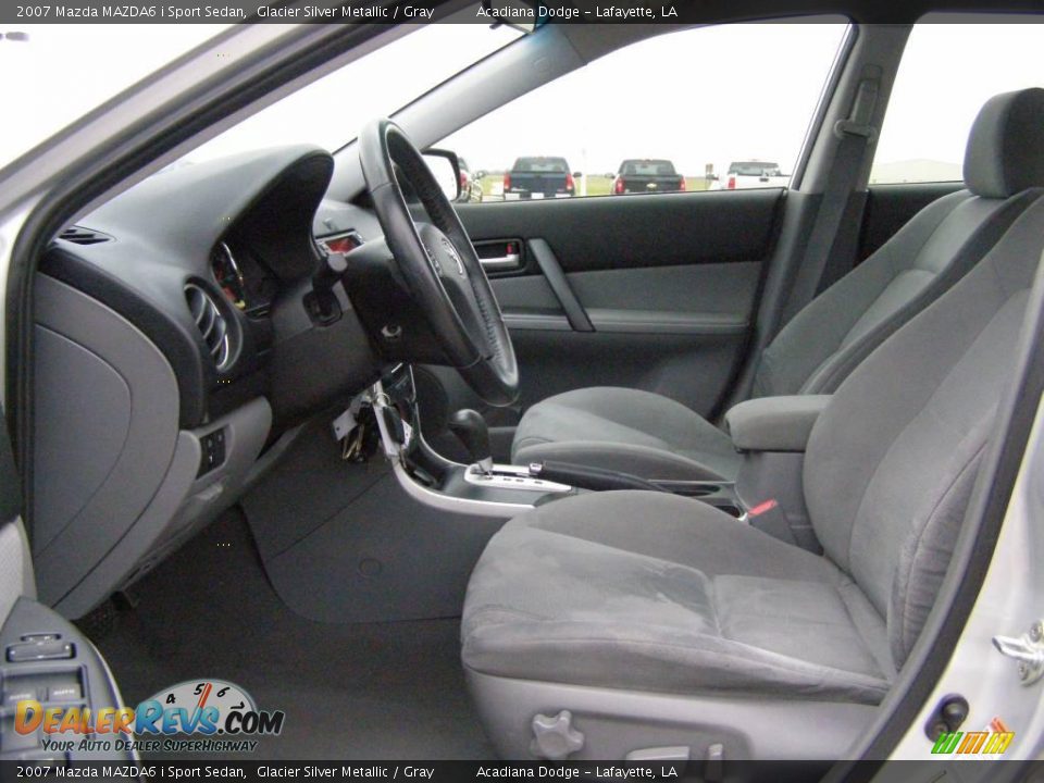 2007 Mazda MAZDA6 i Sport Sedan Glacier Silver Metallic / Gray Photo #9