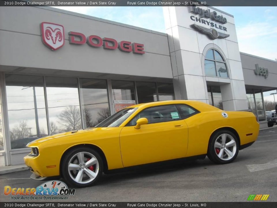 2010 Dodge Challenger SRT8 Detonator Yellow / Dark Slate Gray Photo #1