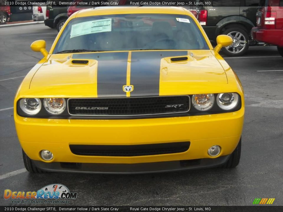 2010 Dodge Challenger SRT8 Detonator Yellow / Dark Slate Gray Photo #3