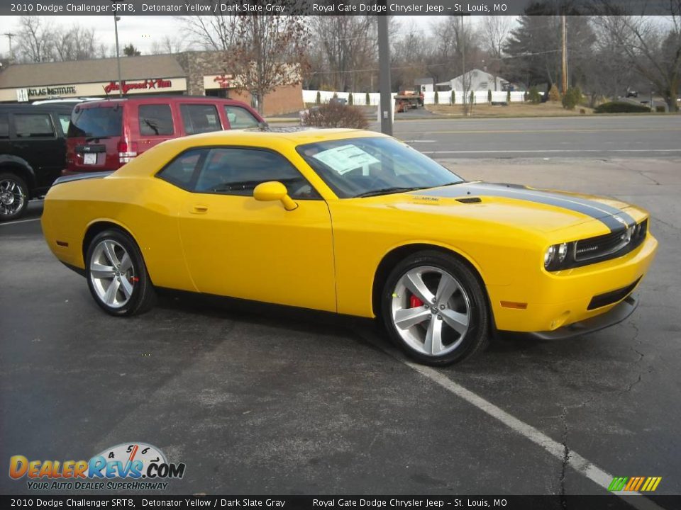 2010 Dodge Challenger SRT8 Detonator Yellow / Dark Slate Gray Photo #5