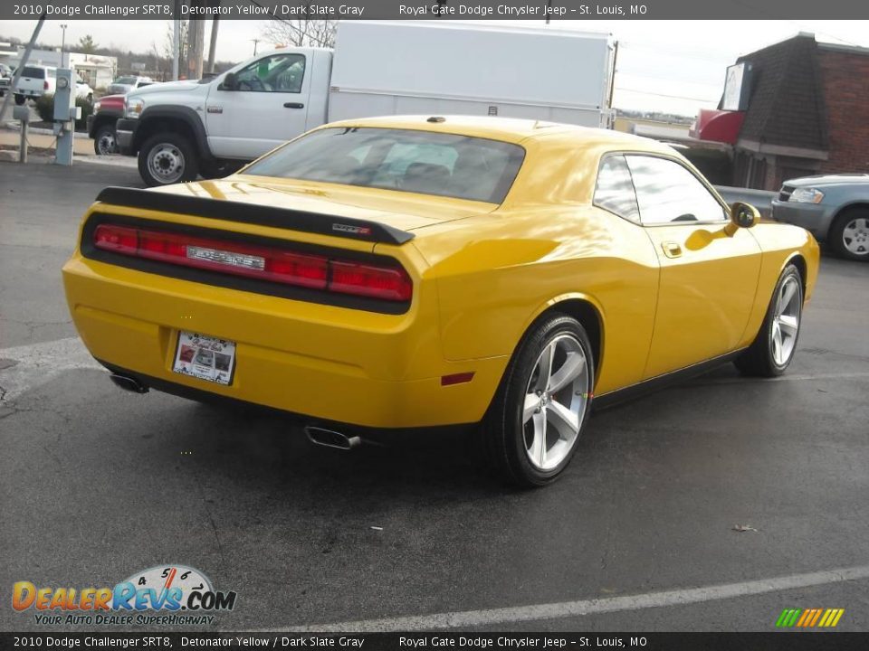 2010 Dodge Challenger SRT8 Detonator Yellow / Dark Slate Gray Photo #7