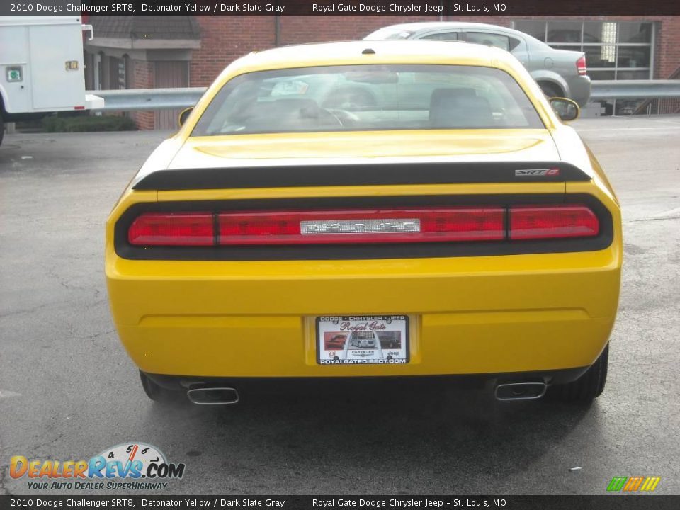 2010 Dodge Challenger SRT8 Detonator Yellow / Dark Slate Gray Photo #8