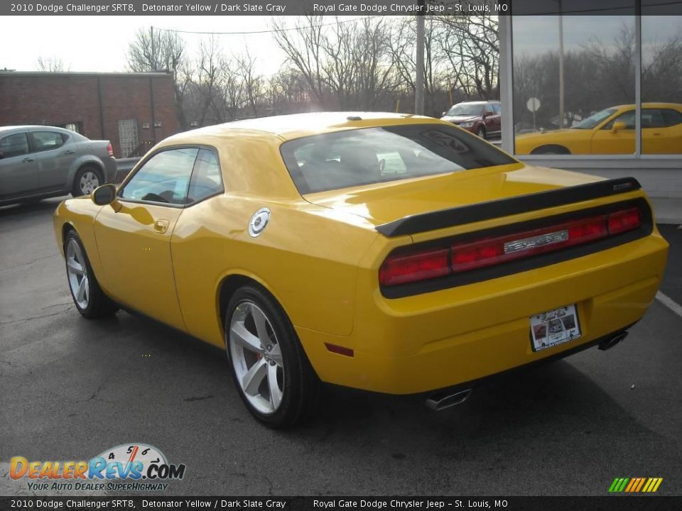 2010 Dodge Challenger SRT8 Detonator Yellow / Dark Slate Gray Photo #9