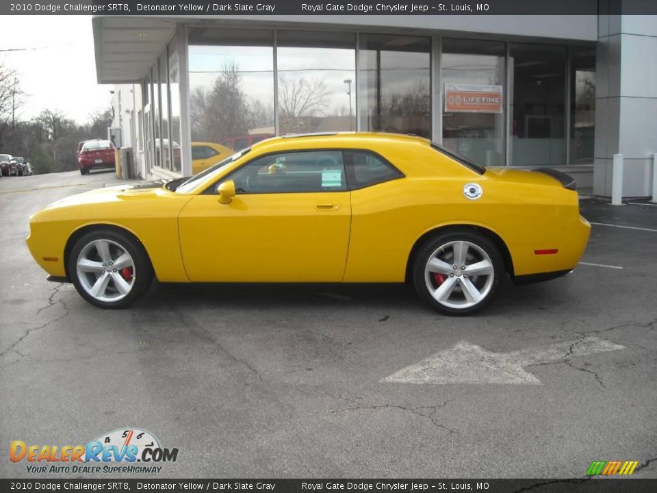 2010 Dodge Challenger SRT8 Detonator Yellow / Dark Slate Gray Photo #10