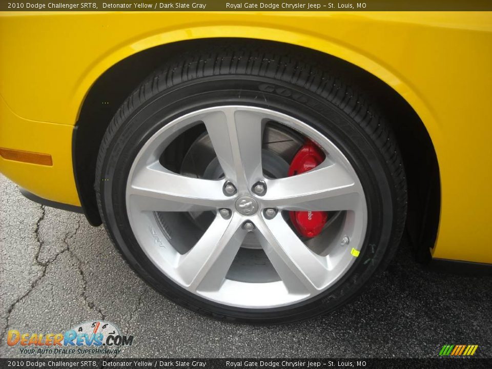 2010 Dodge Challenger SRT8 Detonator Yellow / Dark Slate Gray Photo #12