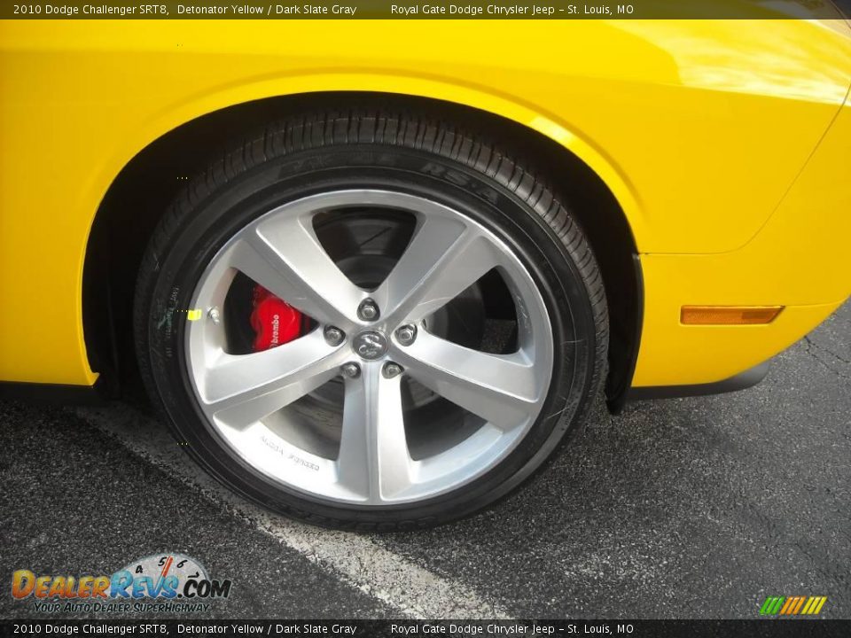 2010 Dodge Challenger SRT8 Detonator Yellow / Dark Slate Gray Photo #13