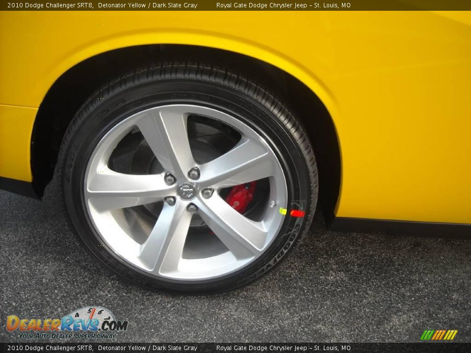 2010 Dodge Challenger SRT8 Detonator Yellow / Dark Slate Gray Photo #14