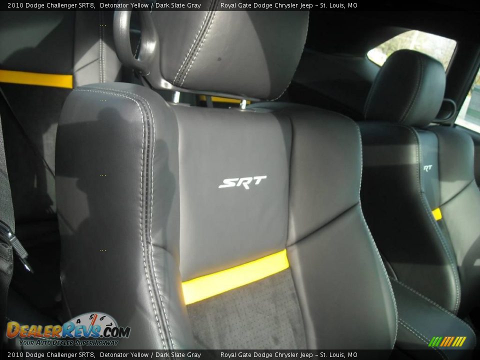 2010 Dodge Challenger SRT8 Detonator Yellow / Dark Slate Gray Photo #26
