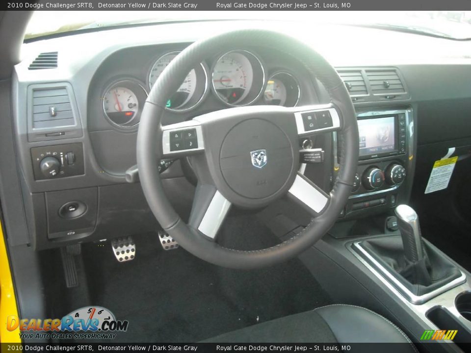 2010 Dodge Challenger SRT8 Detonator Yellow / Dark Slate Gray Photo #31