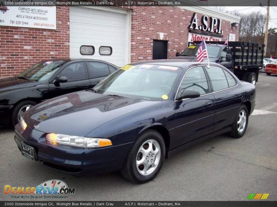 2000 Oldsmobile Intrigue GX Midnight Blue Metallic / Dark Gray Photo #1