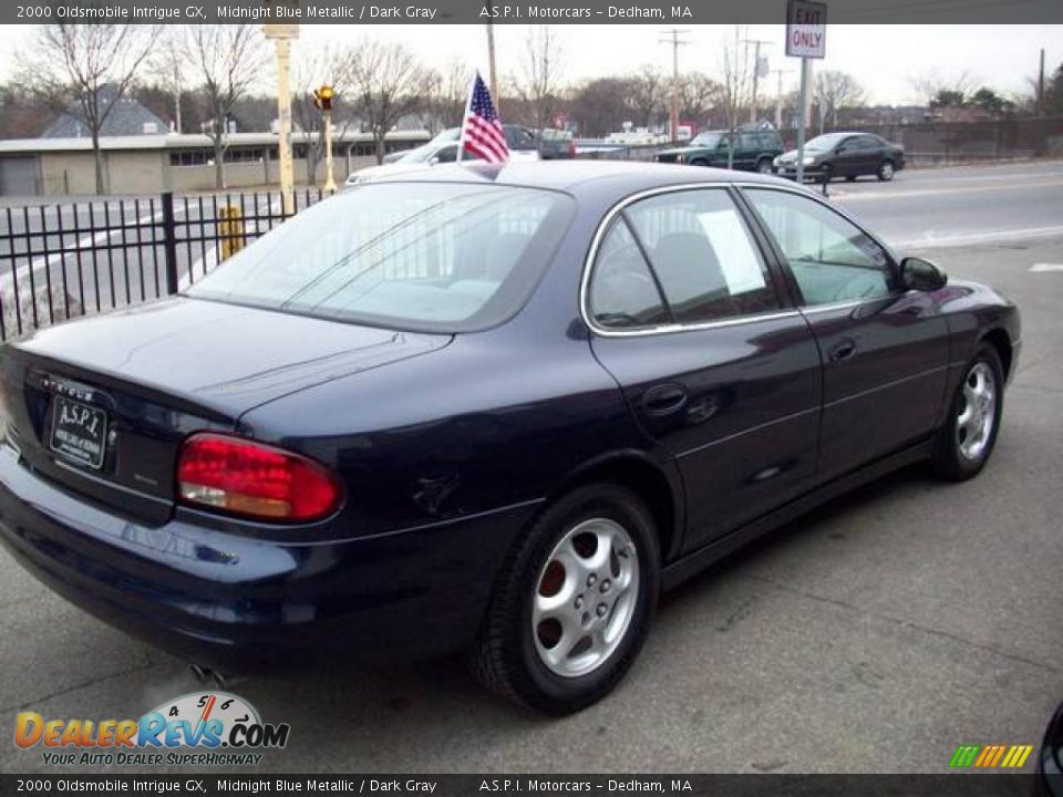 2000 Oldsmobile Intrigue GX Midnight Blue Metallic / Dark Gray Photo #6