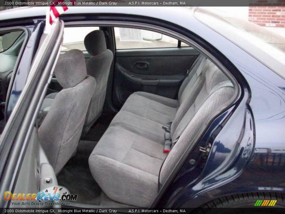 2000 Oldsmobile Intrigue GX Midnight Blue Metallic / Dark Gray Photo #11