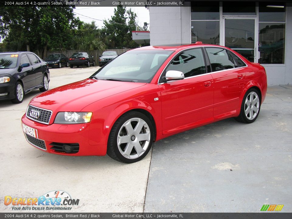 2004 Audi S4 4.2 quattro Sedan Brilliant Red / Black Photo #2