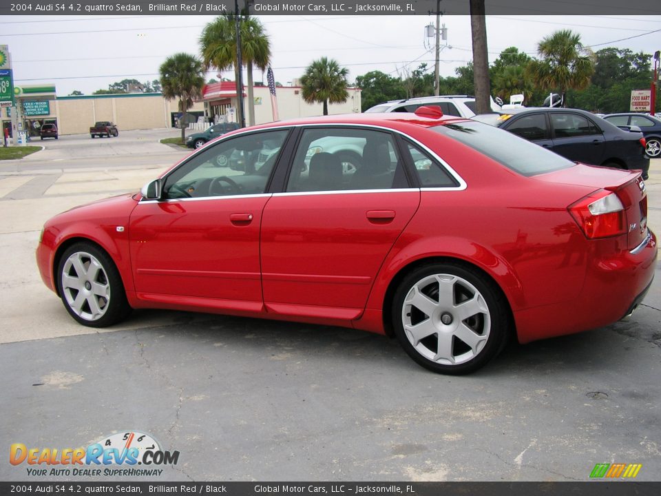 2004 Audi S4 4.2 quattro Sedan Brilliant Red / Black Photo #3