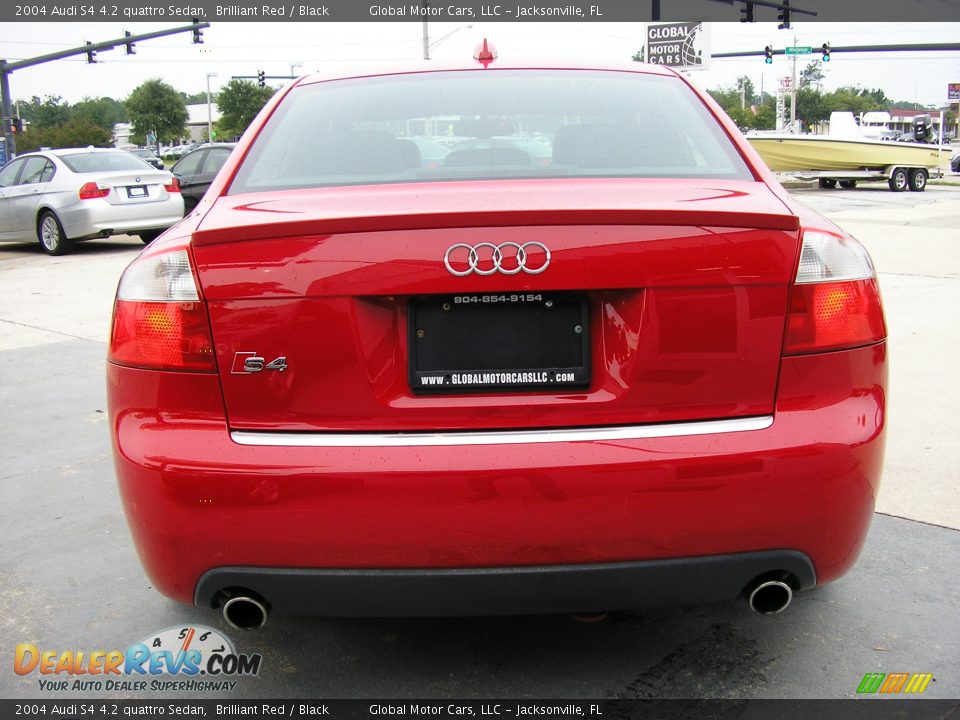 2004 Audi S4 4.2 quattro Sedan Brilliant Red / Black Photo #4