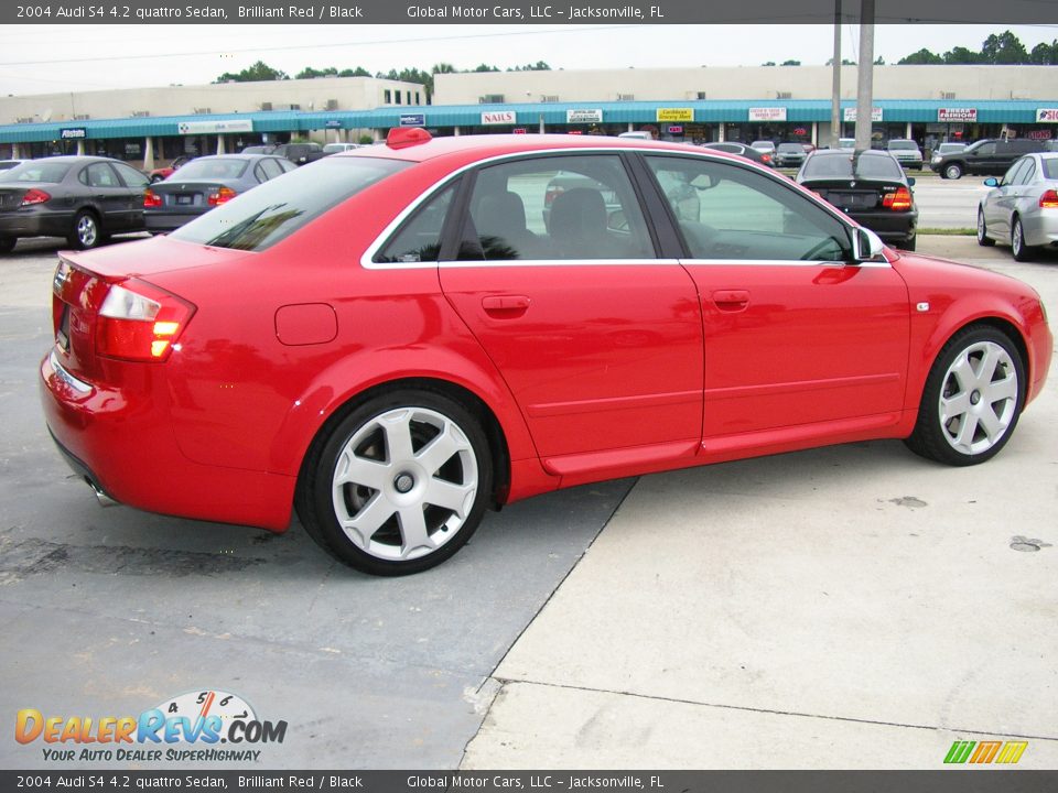 2004 Audi S4 4.2 quattro Sedan Brilliant Red / Black Photo #6