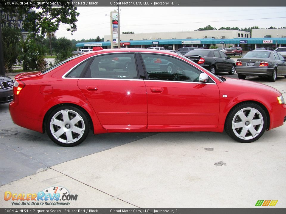 2004 Audi S4 4.2 quattro Sedan Brilliant Red / Black Photo #7