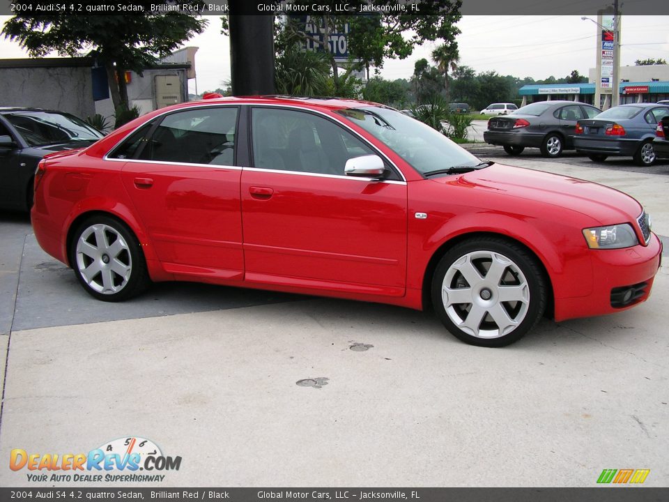 2004 Audi S4 4.2 quattro Sedan Brilliant Red / Black Photo #8