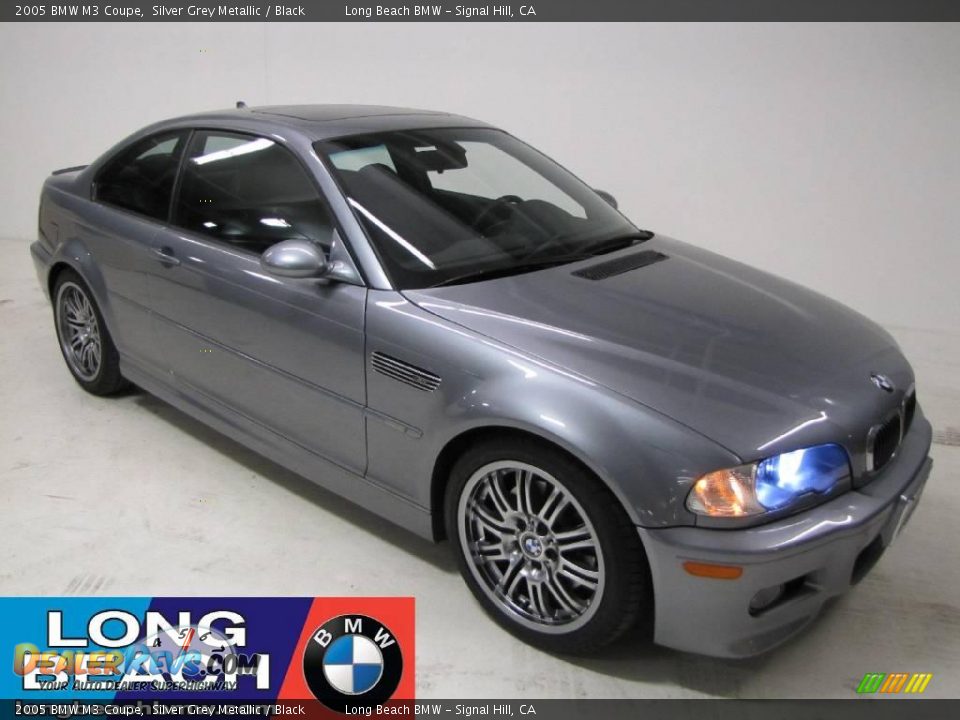 2005 BMW M3 Coupe Silver Grey Metallic / Black Photo #1