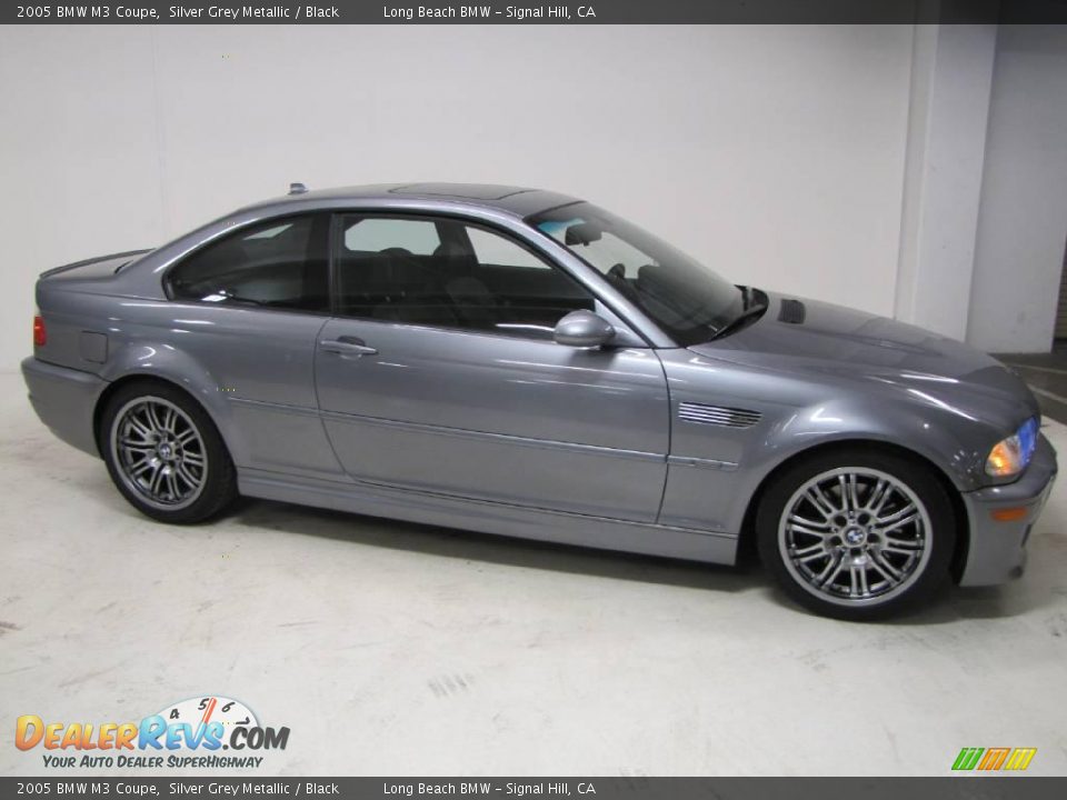 2005 BMW M3 Coupe Silver Grey Metallic / Black Photo #2