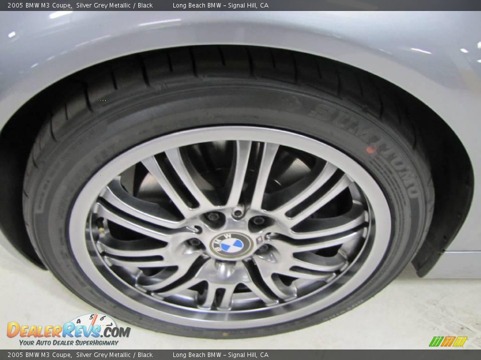 2005 BMW M3 Coupe Silver Grey Metallic / Black Photo #12