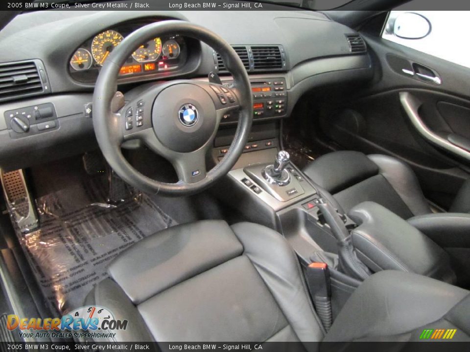 2005 BMW M3 Coupe Silver Grey Metallic / Black Photo #17