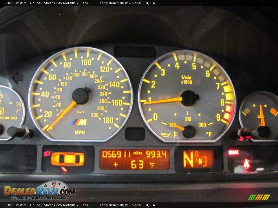 2005 BMW M3 Coupe Silver Grey Metallic / Black Photo #25