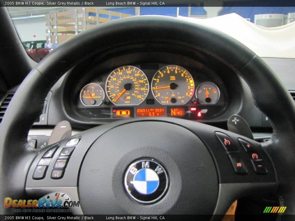 2005 BMW M3 Coupe Silver Grey Metallic / Black Photo #26