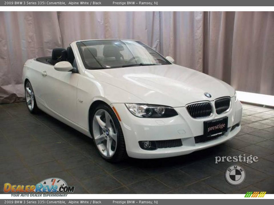 2009 BMW 3 Series 335i Convertible Alpine White / Black Photo #6