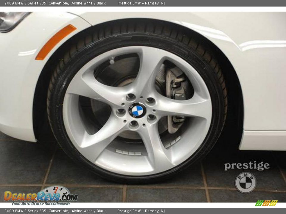 2009 BMW 3 Series 335i Convertible Alpine White / Black Photo #7