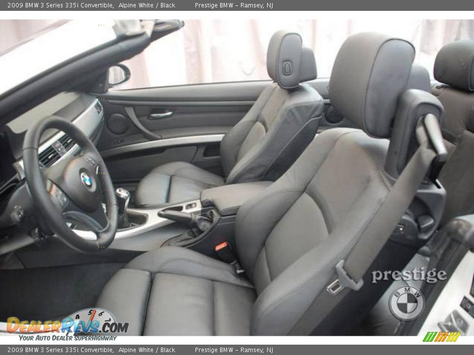 2009 BMW 3 Series 335i Convertible Alpine White / Black Photo #9