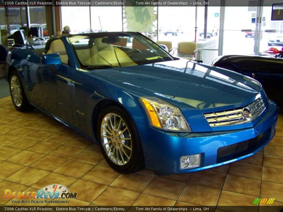 2008 Cadillac XLR Roadster Elektra Blue Tintcoat / Cashmere/Ebony Photo #2