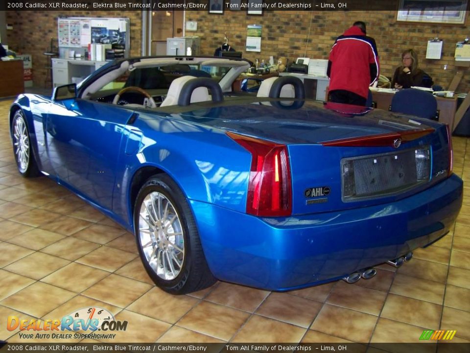 2008 Cadillac XLR Roadster Elektra Blue Tintcoat / Cashmere/Ebony Photo #3