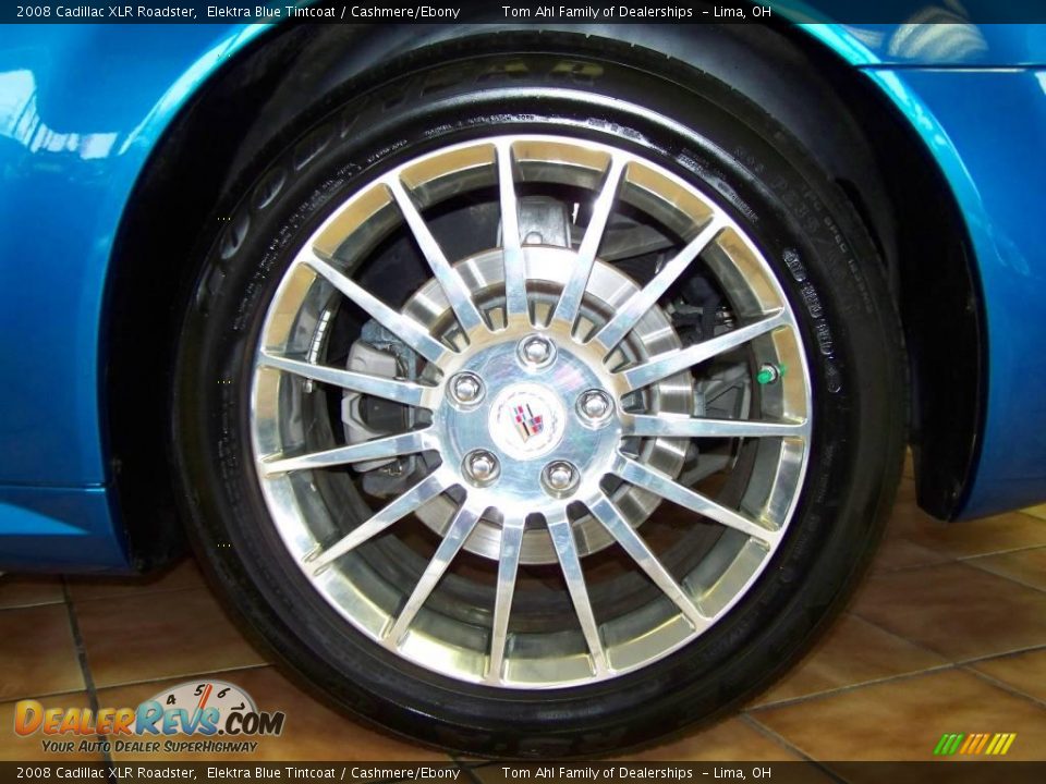 2008 Cadillac XLR Roadster Elektra Blue Tintcoat / Cashmere/Ebony Photo #4
