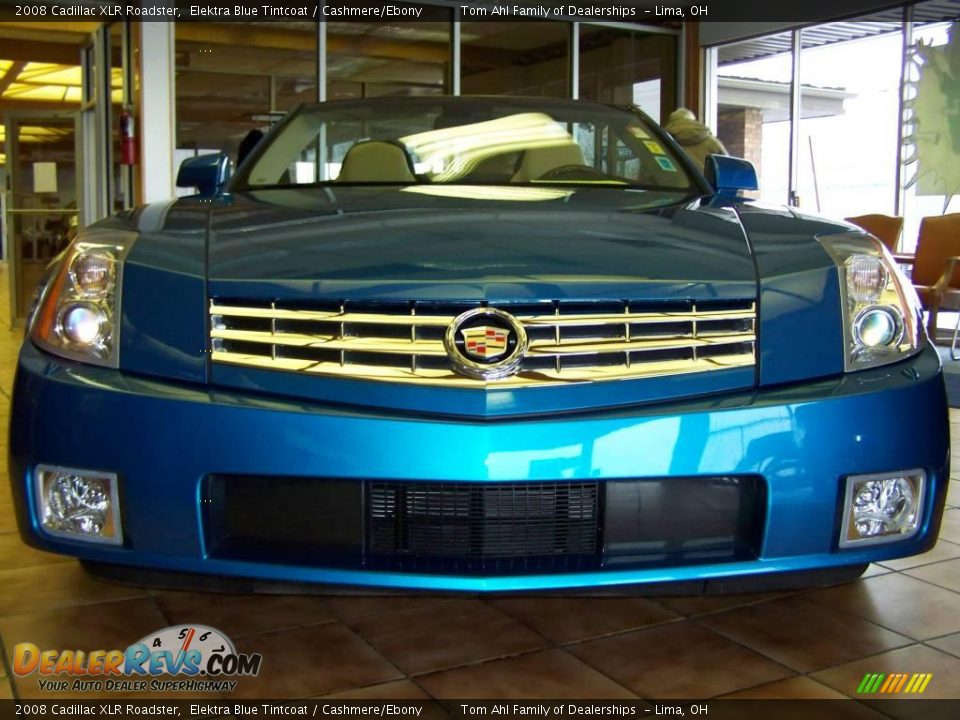 2008 Cadillac XLR Roadster Elektra Blue Tintcoat / Cashmere/Ebony Photo #5