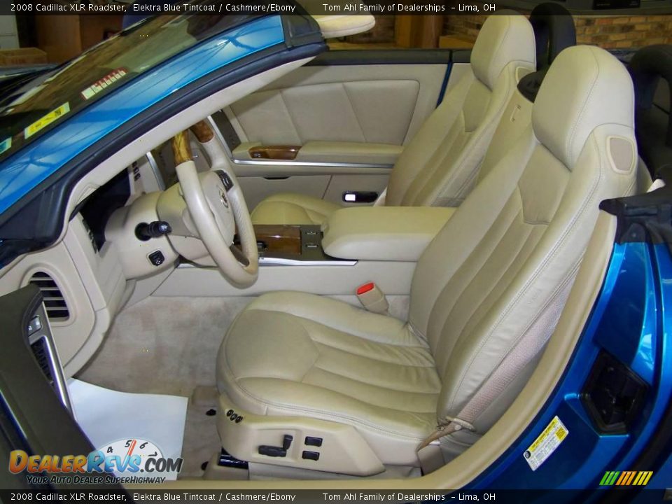 2008 Cadillac XLR Roadster Elektra Blue Tintcoat / Cashmere/Ebony Photo #7