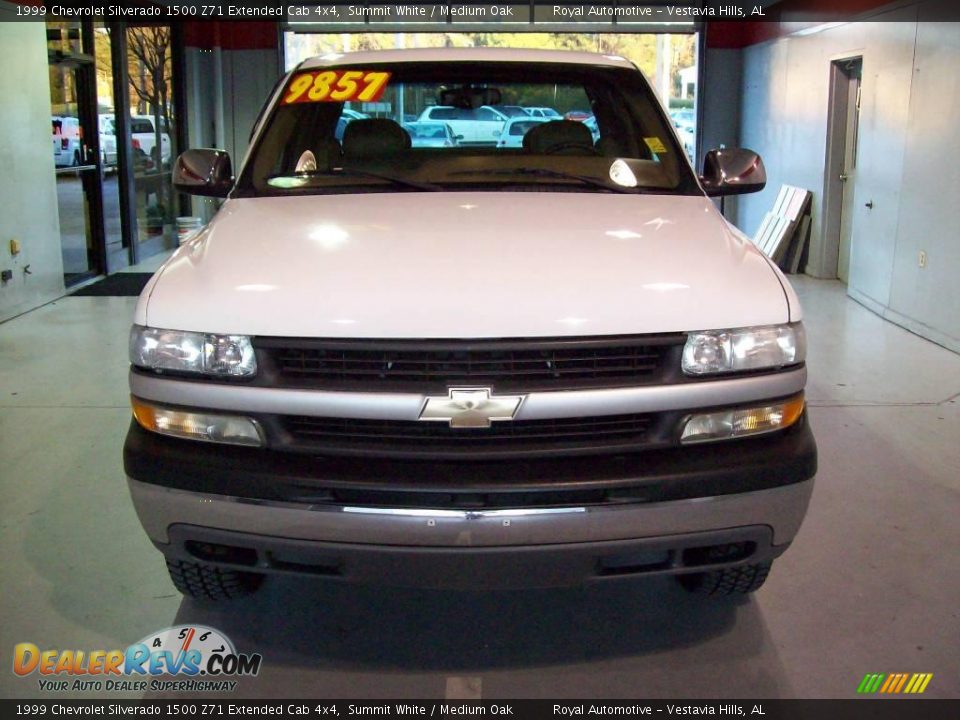 1999 Chevrolet Silverado 1500 Z71 Extended Cab 4x4 Summit White / Medium Oak Photo #1