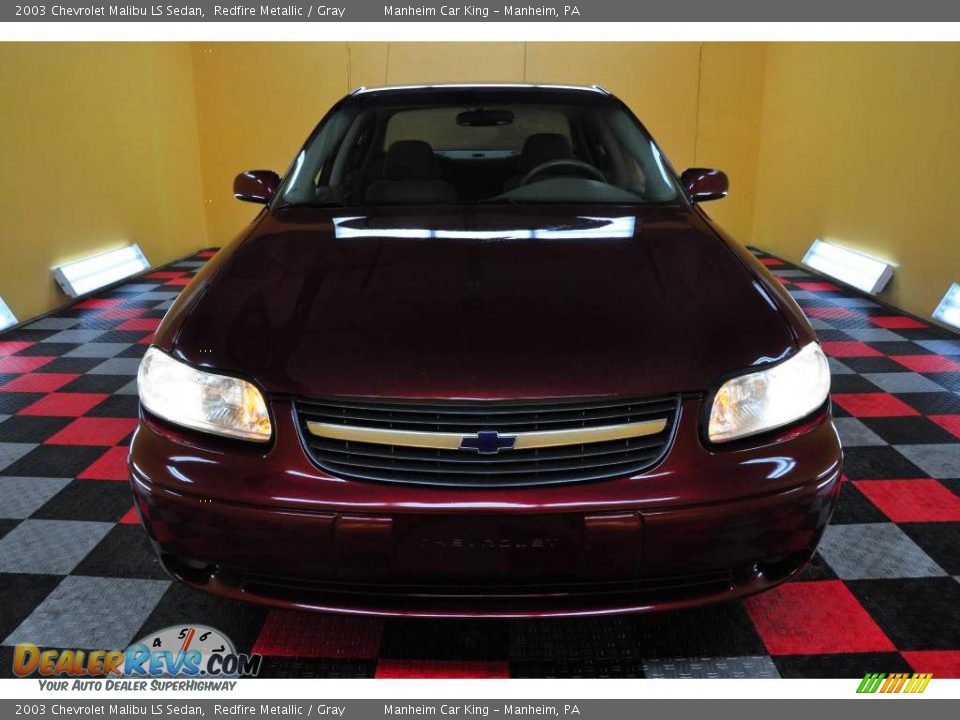 2003 Chevrolet Malibu LS Sedan Redfire Metallic / Gray Photo #2