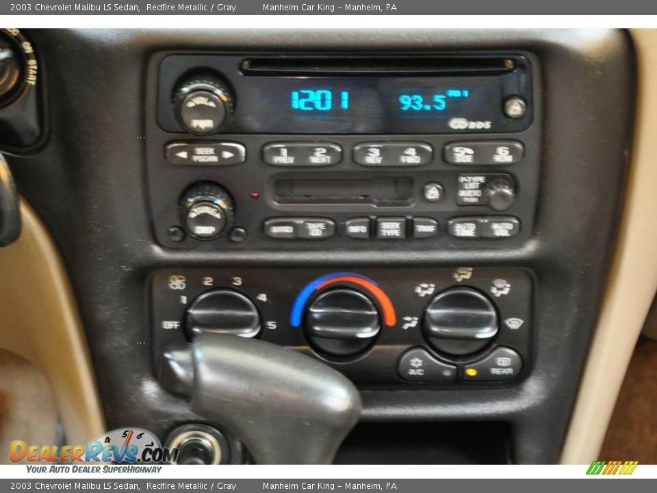 2003 Chevrolet Malibu LS Sedan Redfire Metallic / Gray Photo #8