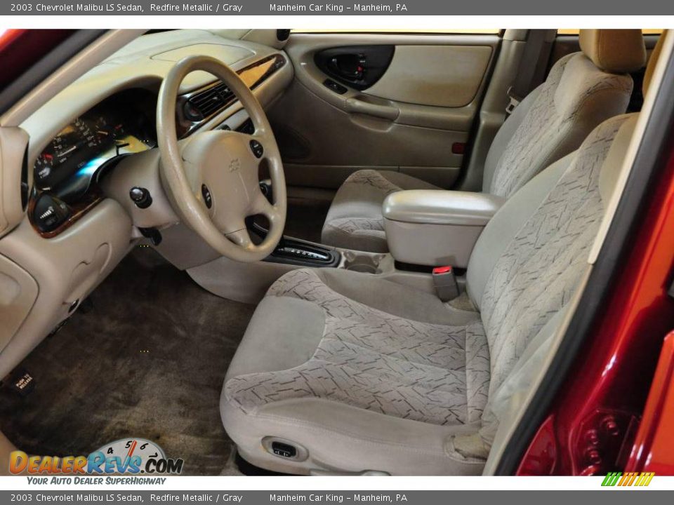 2003 Chevrolet Malibu LS Sedan Redfire Metallic / Gray Photo #11