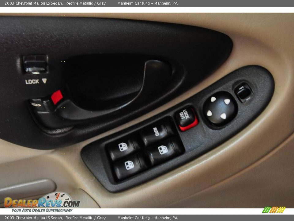 2003 Chevrolet Malibu LS Sedan Redfire Metallic / Gray Photo #12