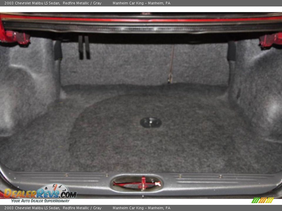 2003 Chevrolet Malibu LS Sedan Redfire Metallic / Gray Photo #14
