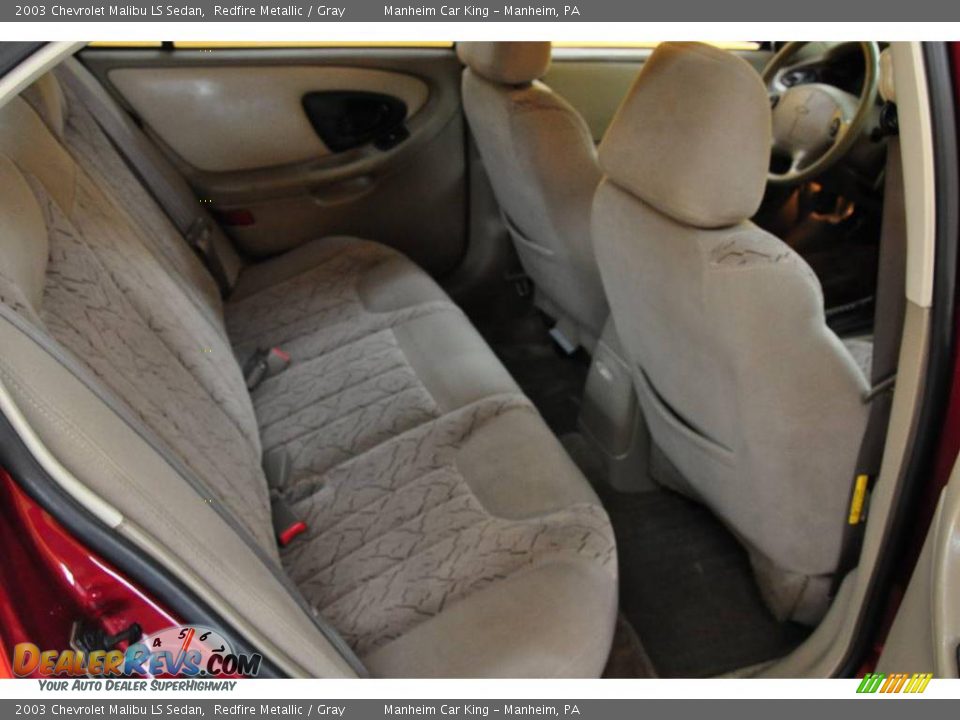 2003 Chevrolet Malibu LS Sedan Redfire Metallic / Gray Photo #15