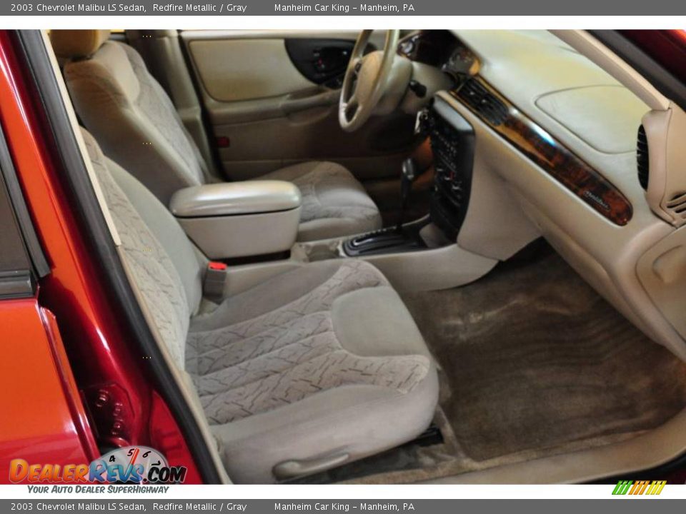 2003 Chevrolet Malibu LS Sedan Redfire Metallic / Gray Photo #16