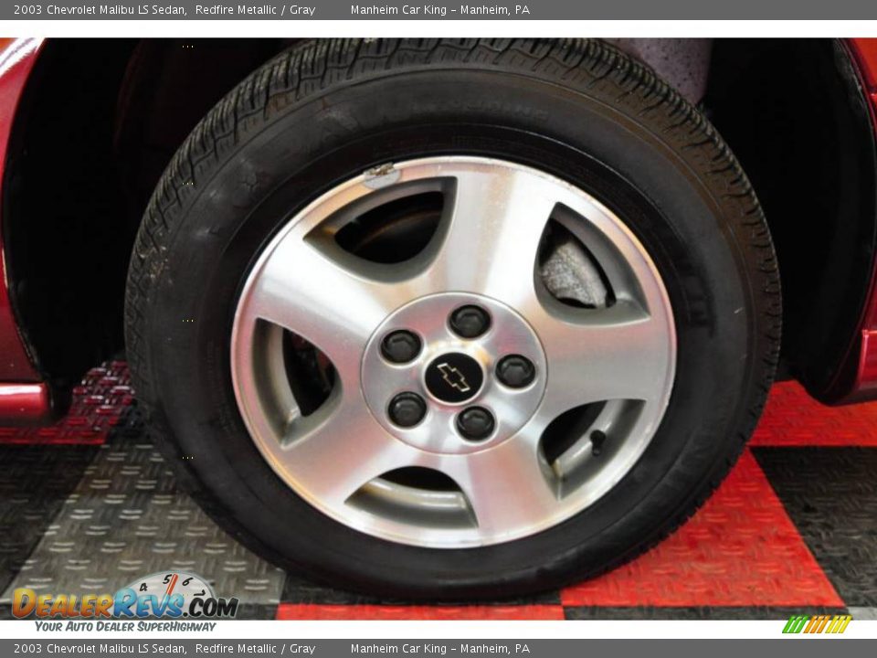2003 Chevrolet Malibu LS Sedan Redfire Metallic / Gray Photo #17