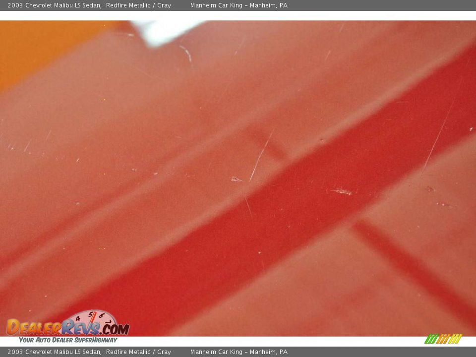 2003 Chevrolet Malibu LS Sedan Redfire Metallic / Gray Photo #18